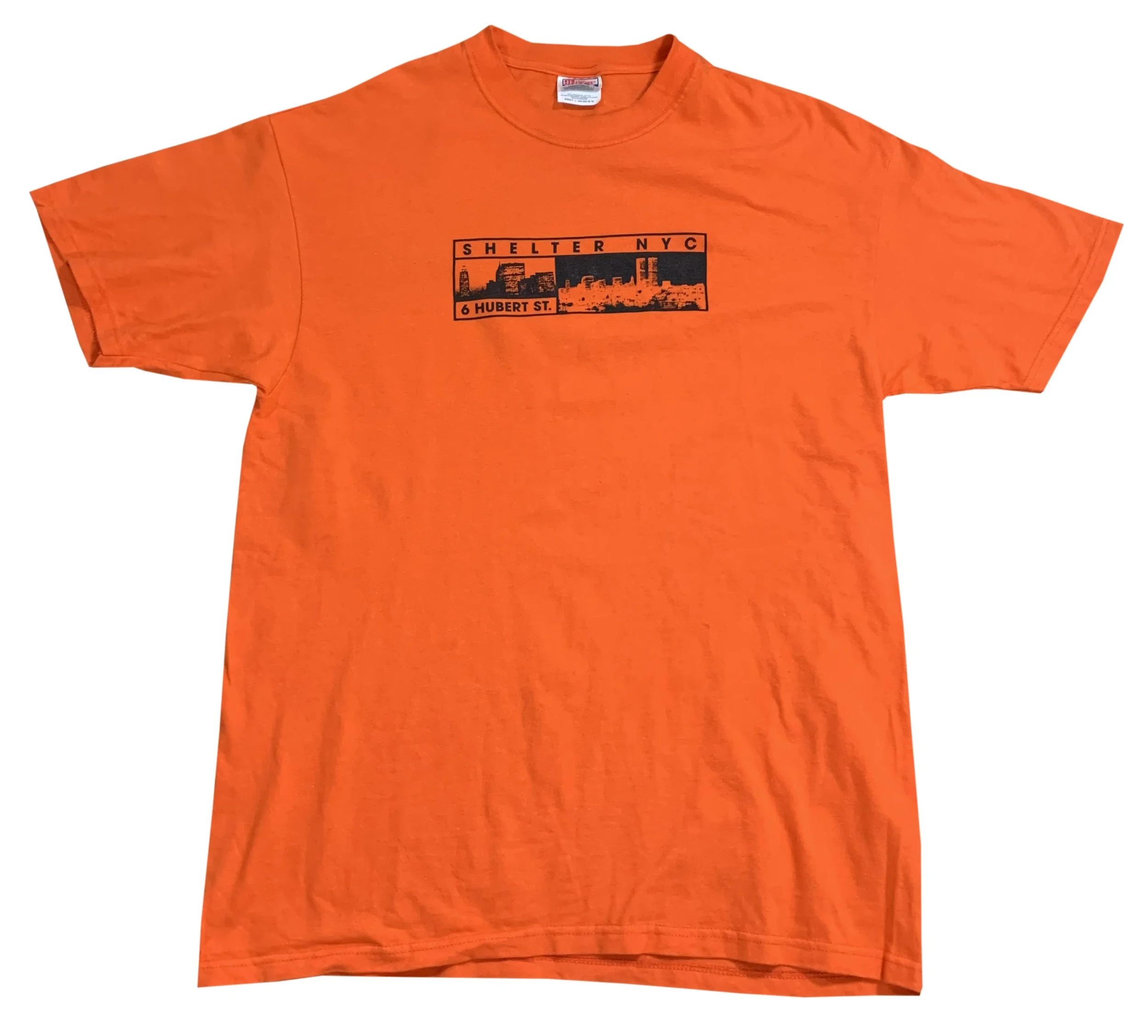 club shelter nyc 15周年記念オリジナルTシャツ Vintage Shelter NYC 6 Huber St Club T Shirt (Size L) — RootsBK